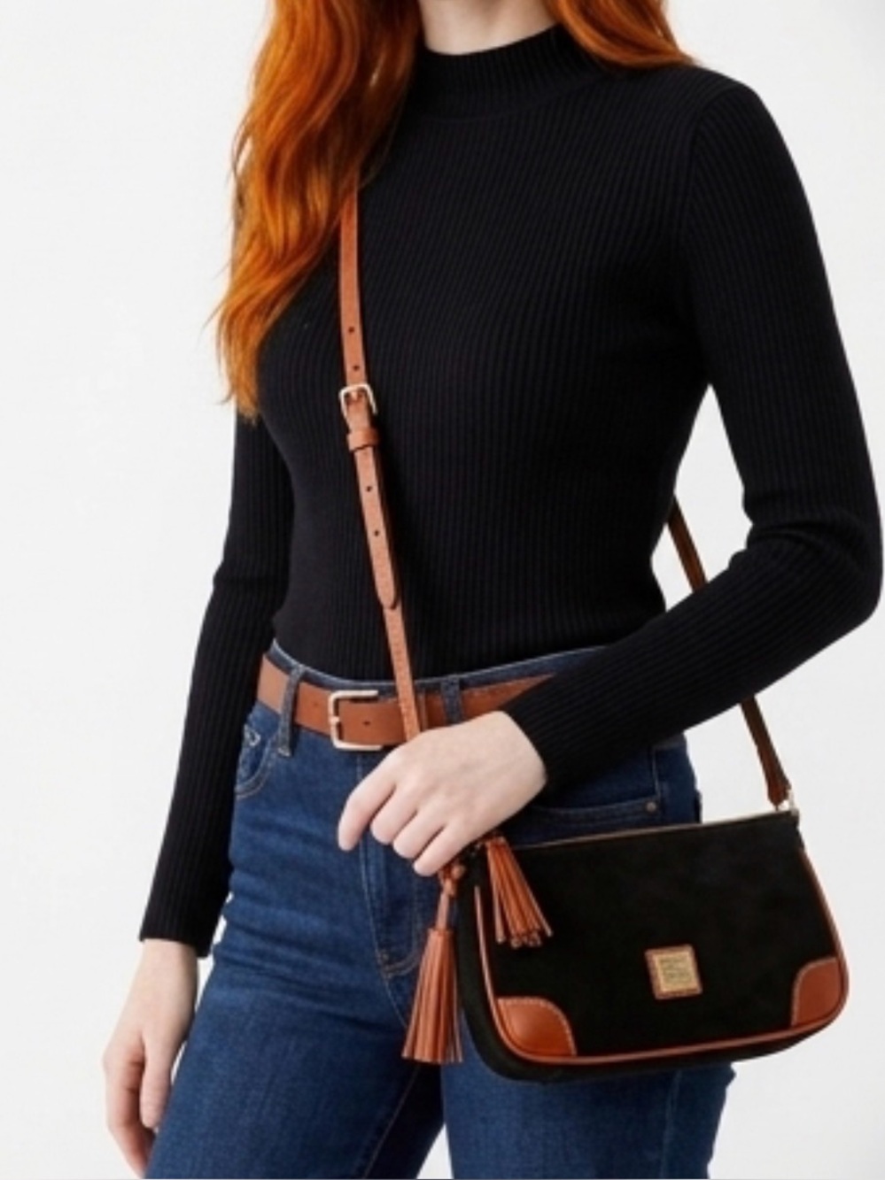 Dooney & Bourke Black and Brown Crossbody Bag brand new  so elegant